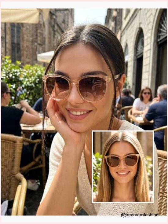 2 Pack Polarized UV400 Sunglasses Oversized Rectangular Plastic Frame main image 5